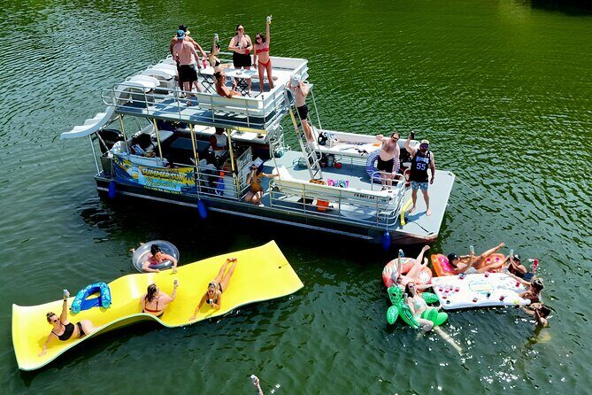 30ft Double Decker Triple Slide Party Boat with Captain up to 22 - Key highlights you’ll actually care about