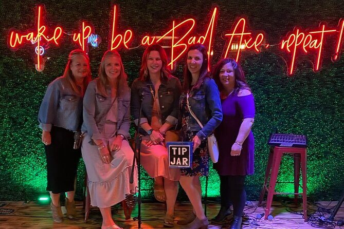 Axe Throwing Experience with Private Lane and Coach - Nashville energy: skyline views, murals, patio, and live music nights