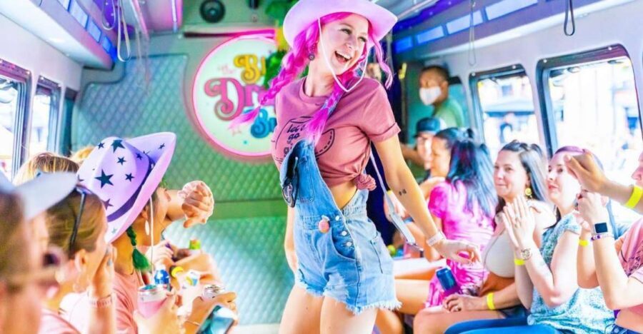 Nashville: Drag Queen Party Bus w/Games, Dancing & Drag Show - The 90-Minute Plan: How the Ride Flows Through Downtown