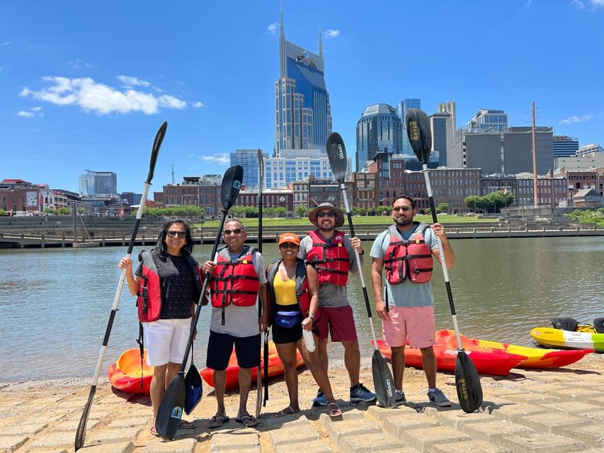 Nashville: Kayak Tour with Skyline Views - The downtown finish near Nissan Stadium: skyline photos you can’t fake