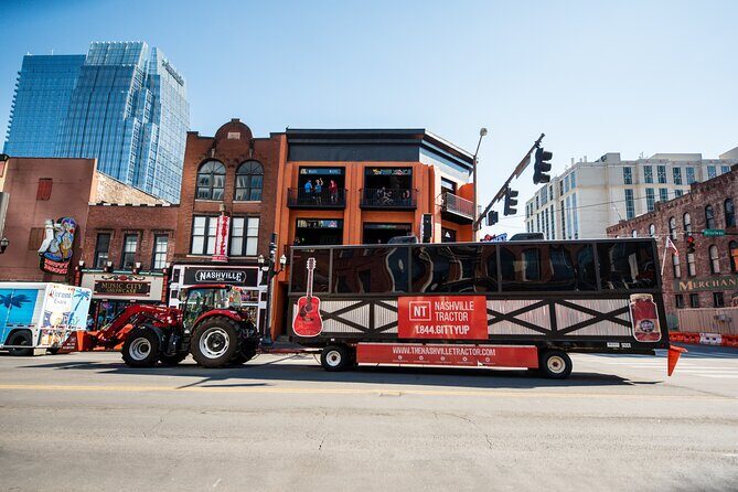 Private Downtown Nashville Party Tractor Tour 21+ Only! - A 90-minute party tractor tour that actually feels like Nashville